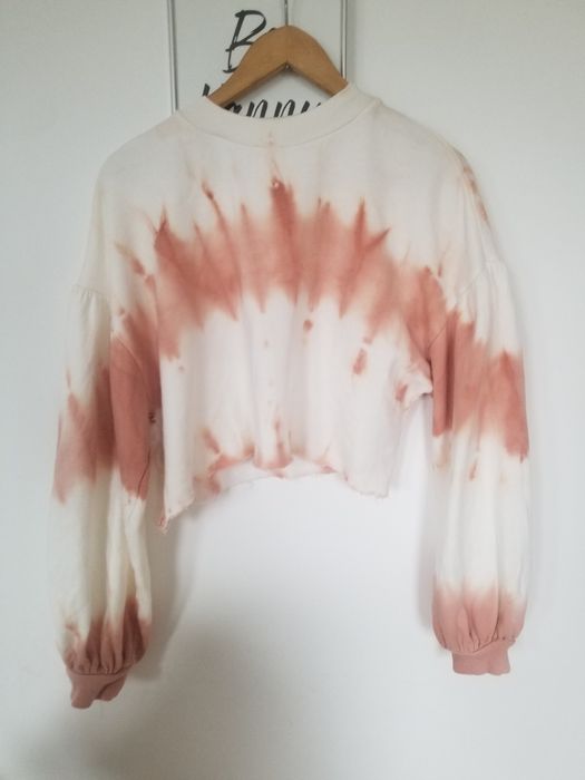 bluza crop top bufiaste rękawy rozmiar S