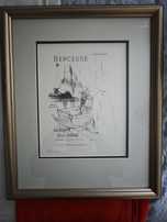 Henri de Toulouse-Lautrec orginalna litografia Berceuse  madame E,Zola