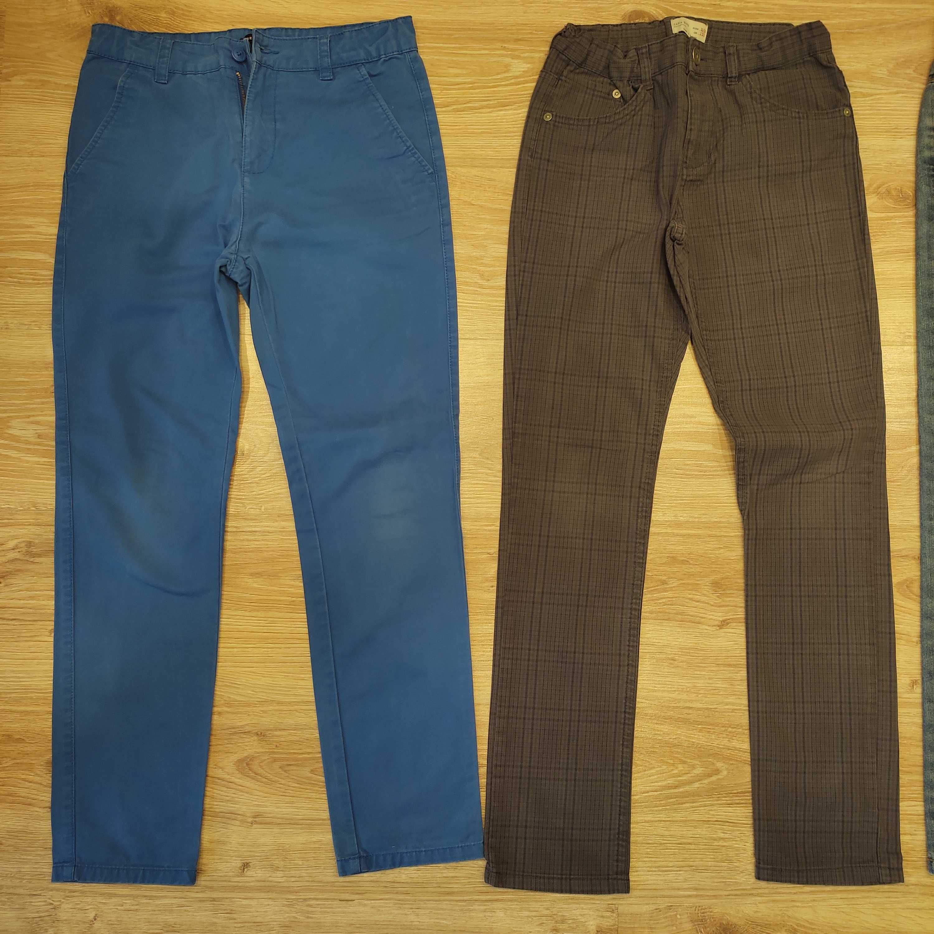Paczka spodni 3szt 152 jeans chino sztruksy zestaw również 158/164