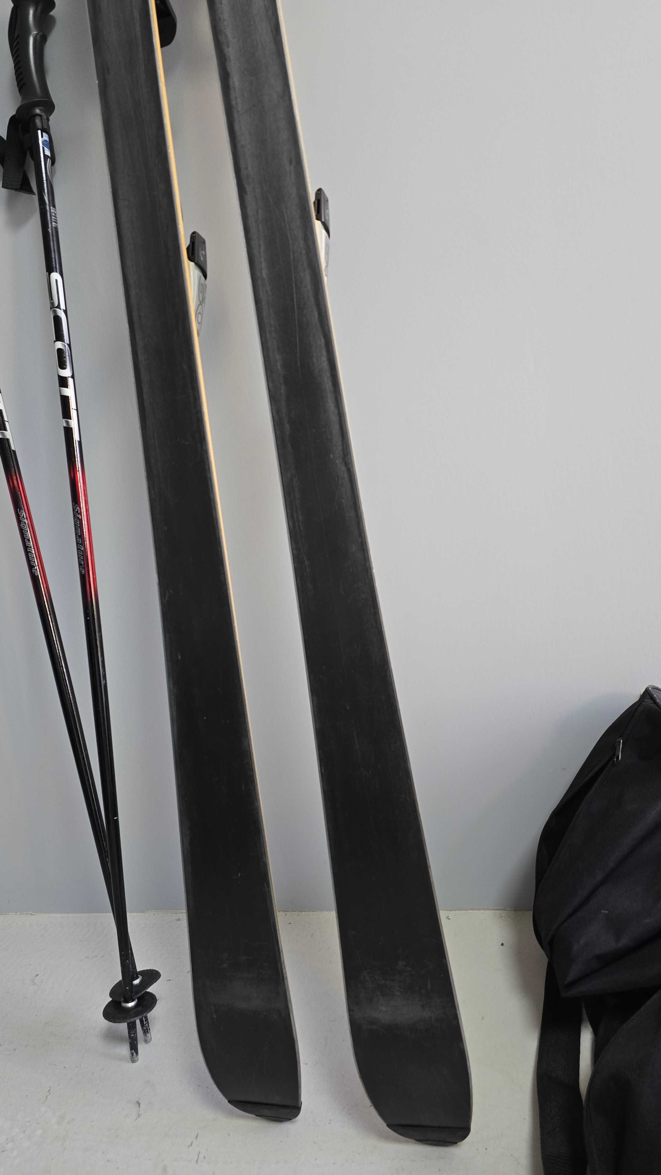Narty Rossignol 177cm Torba  +Kijki Zestaw
