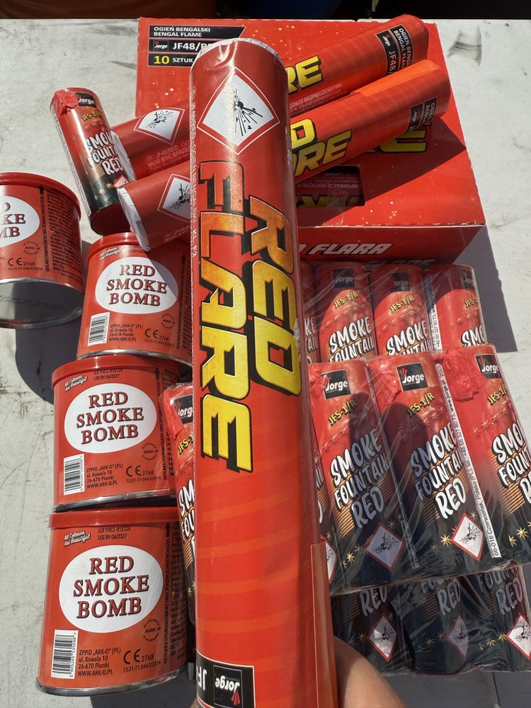 Fumo vermelho benfica