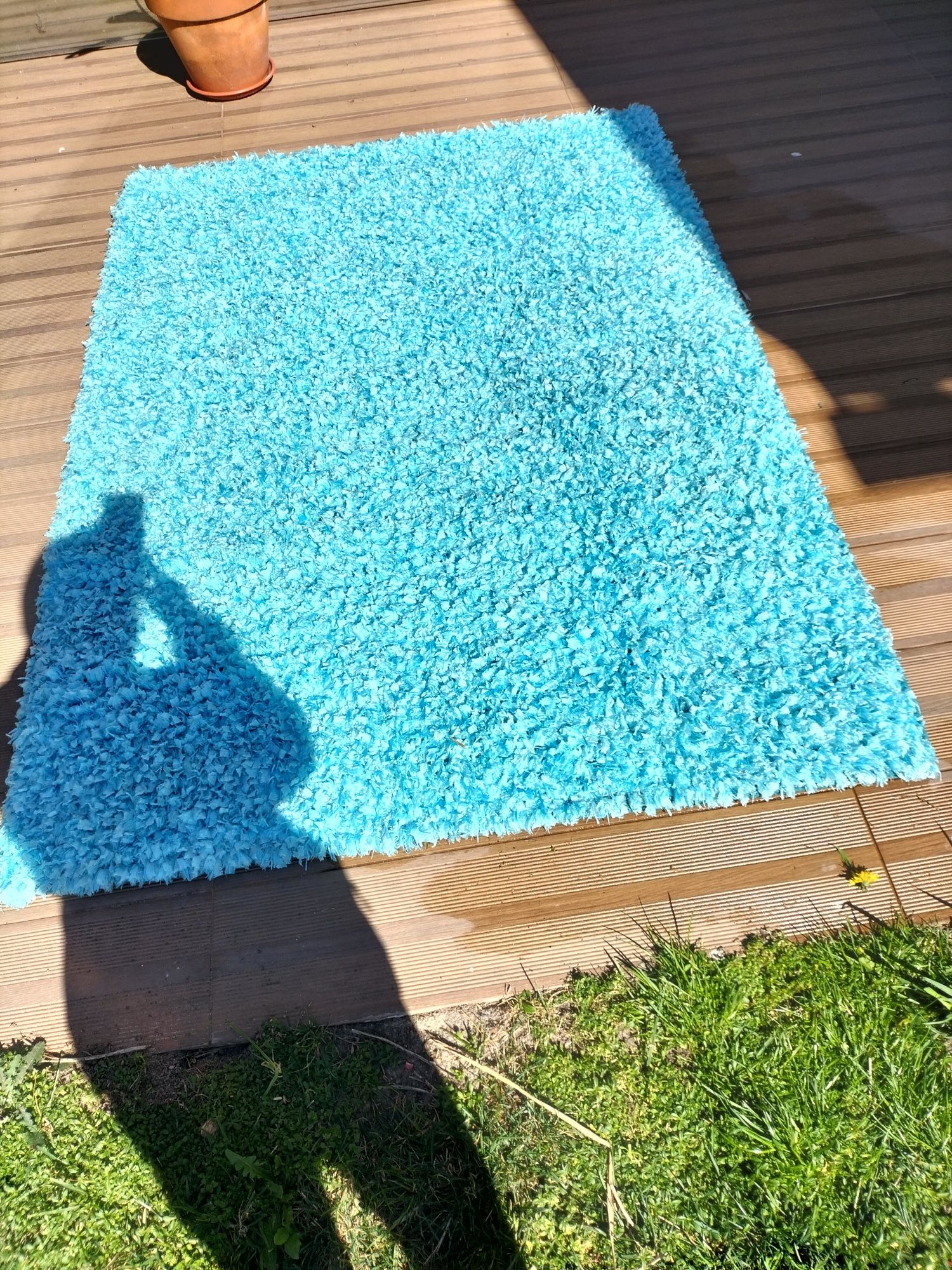 Carpete azul claro