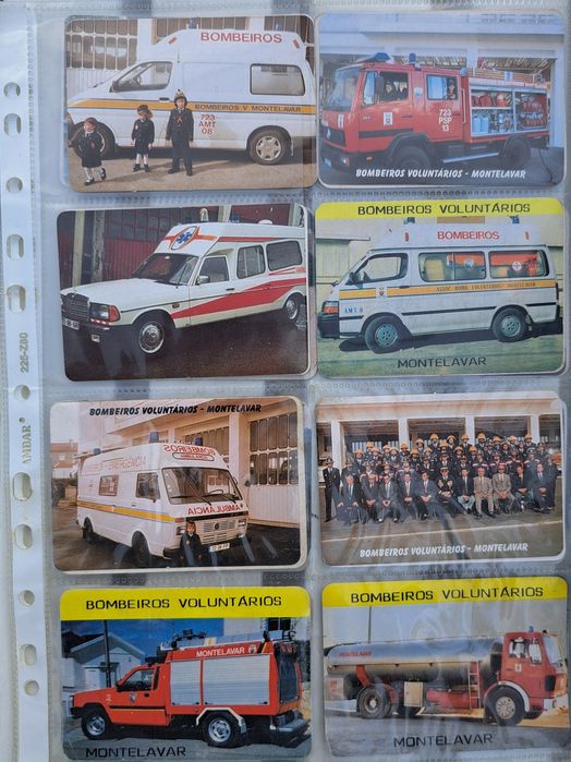 Conjunto de calendário de bolso - Bombeiros