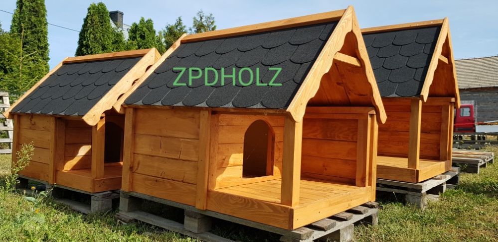 (SZ) Buda z tarasem "L" dla psa rasy  lablador itp.