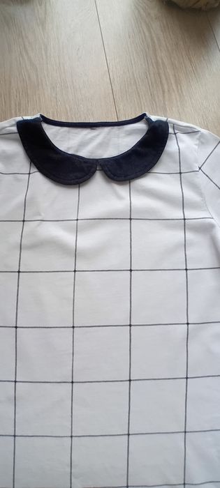 Bluzka Moodo krótki rękaw z kołnierzykiem rozmiar XS