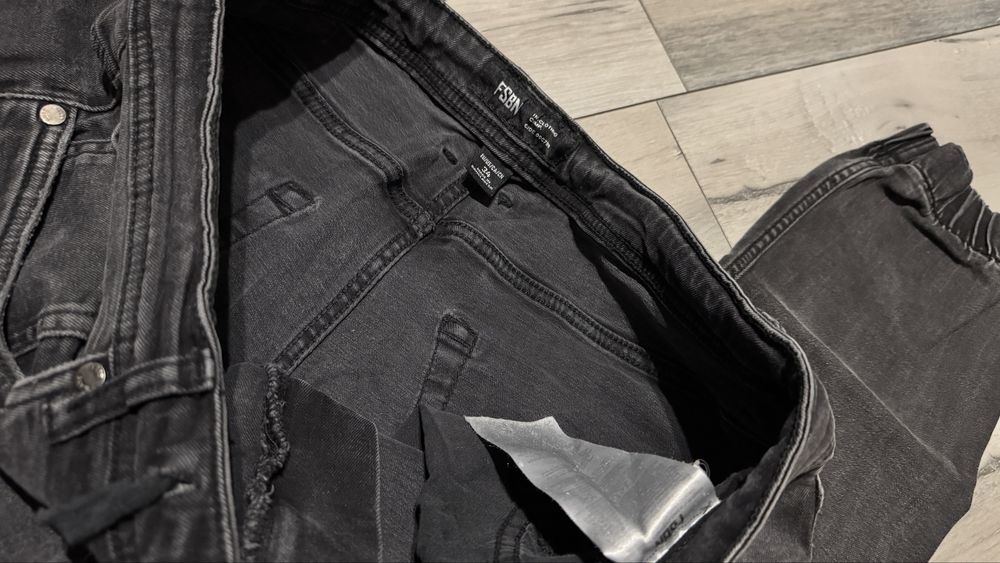 Joggery fsbn 34 męskie spodnie czarne M bawełna