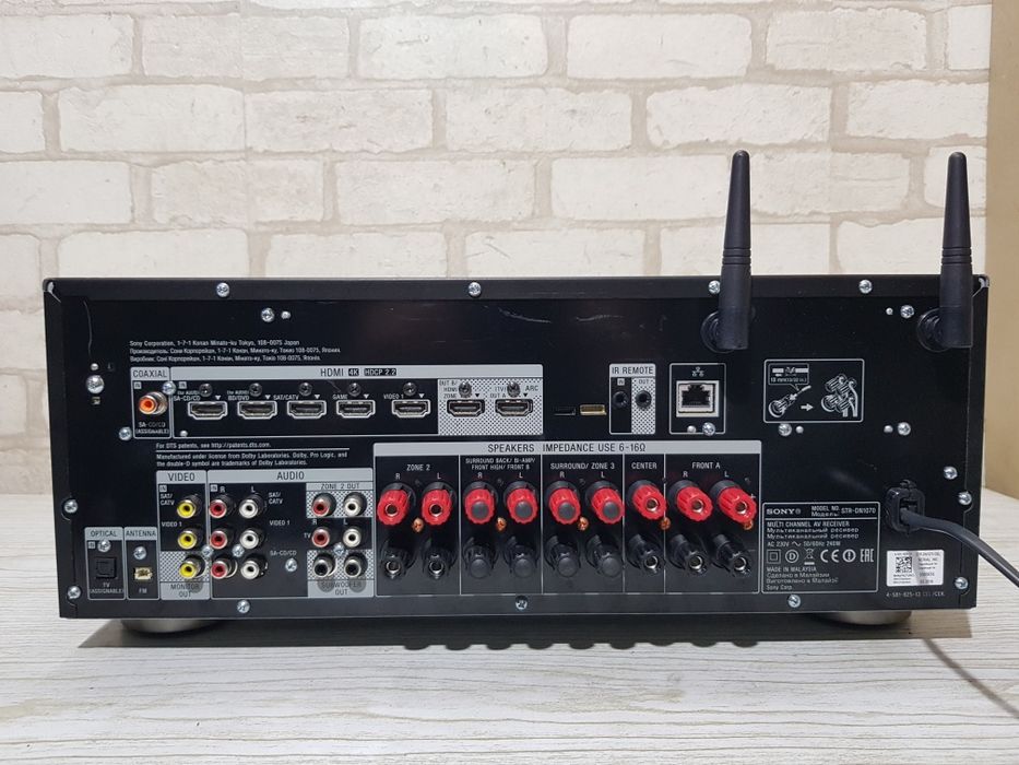 7.2 AV ресивер Sony STR-DN1070 7х100Вт,4K,WiFi,AirPlay,Bluetooth,Flac