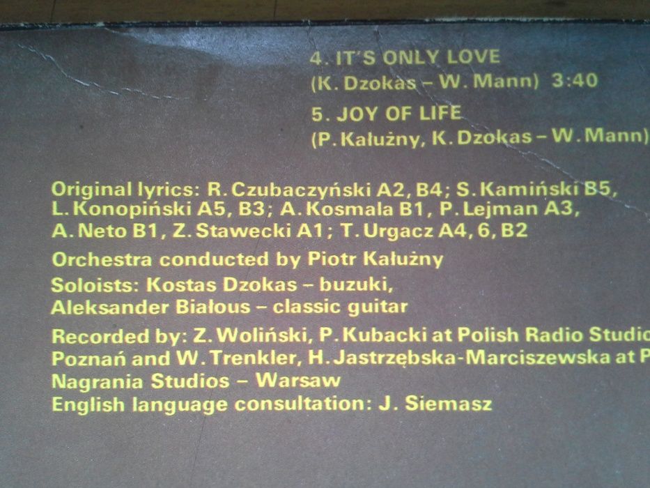 Eleni, "LOVERS", płyta winylowa, 1982r.