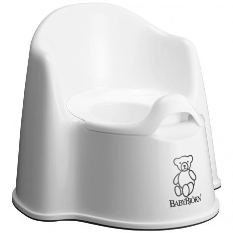 Горщик зі спинкою BabyBjorn (Potty Chair Білий, арт. 55221)