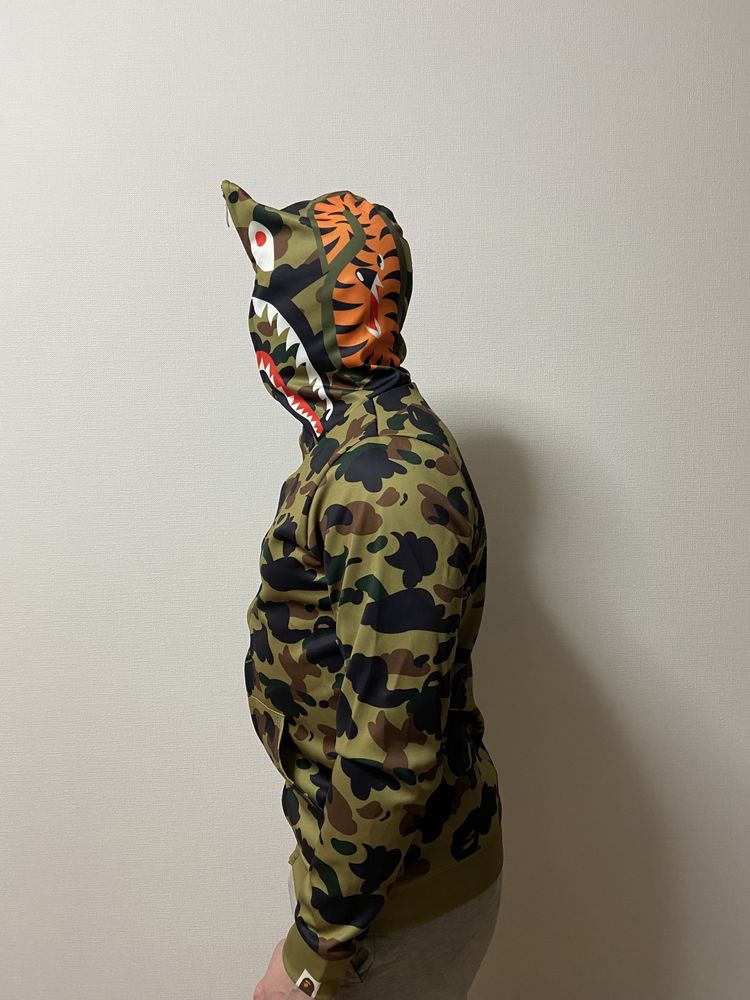 Кофта Bape Shark зіп худі зип худи бейп AApe подарунок брелок Bape