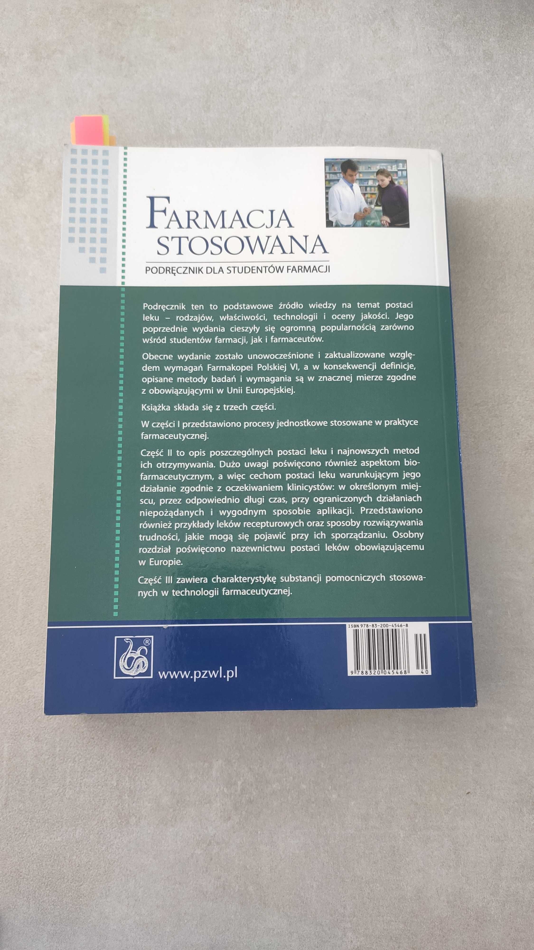 Książka "farmacja stosowana"