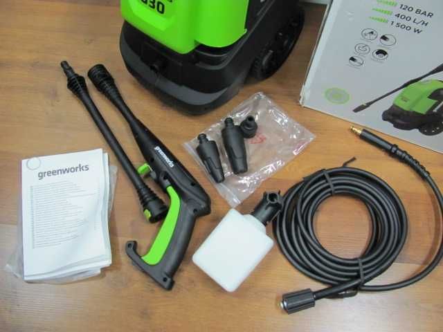 Мийка високого тиску GREENWORKS G30 1500W міні-мийка з Німеччини