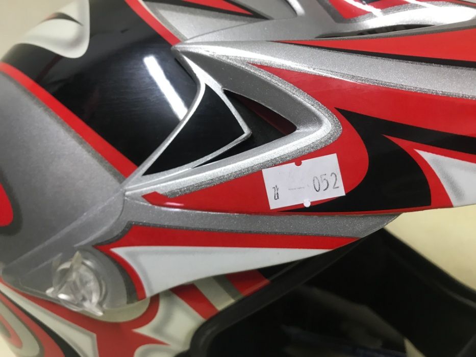 Kask SHARK Motocyklowy Cross Enduro Czerwony Jakość OUTLET -50% S