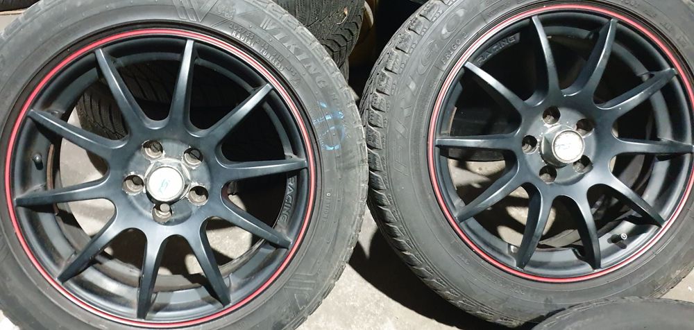 Alufelgi TSR Racing 16 5x100 7J ET 35 Felgi Audi Seat Skoda Subaru Toy