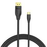 Kabel 1,5M, 8K Vention Usb-C 120Hz Cgybg, 60Hz/4K (Czarny) Displayport