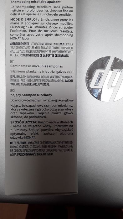 Szampon micelarny MONAT