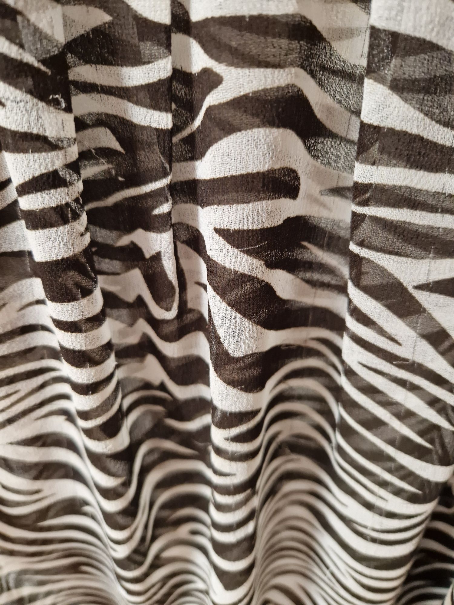 Czarna bluzka prześwitująca zebra ONLY 38