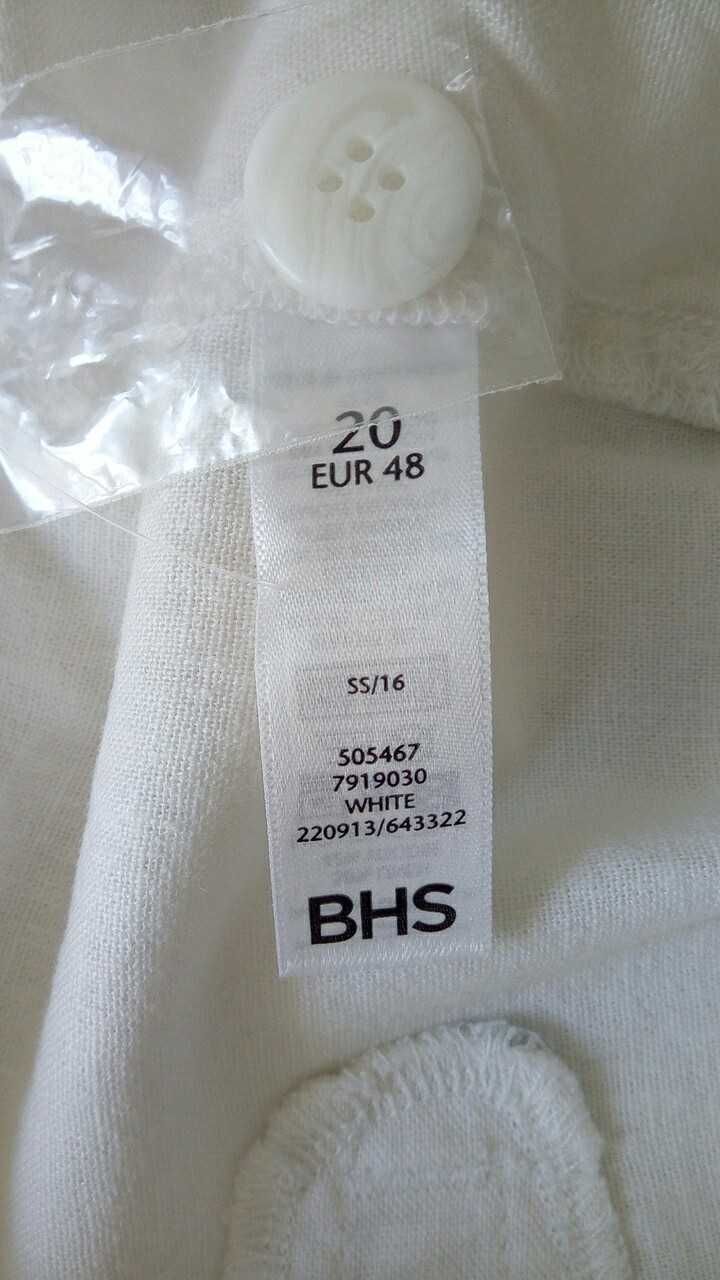 Бриджи Капри BHS Новые лен вискоза стрейч р 56