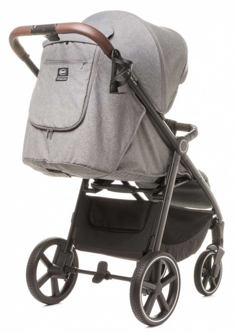 Spacerówka 4Baby Wózek spacerowy Stinger PRO Melange Grey do 22kg