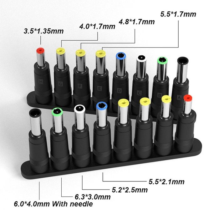 Набір перехідників для DC 2.1Х5,5 мм 8 шт.