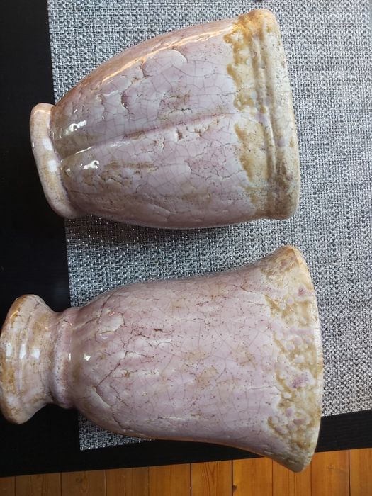 Przepiękny  wazon i doniczka - komplet