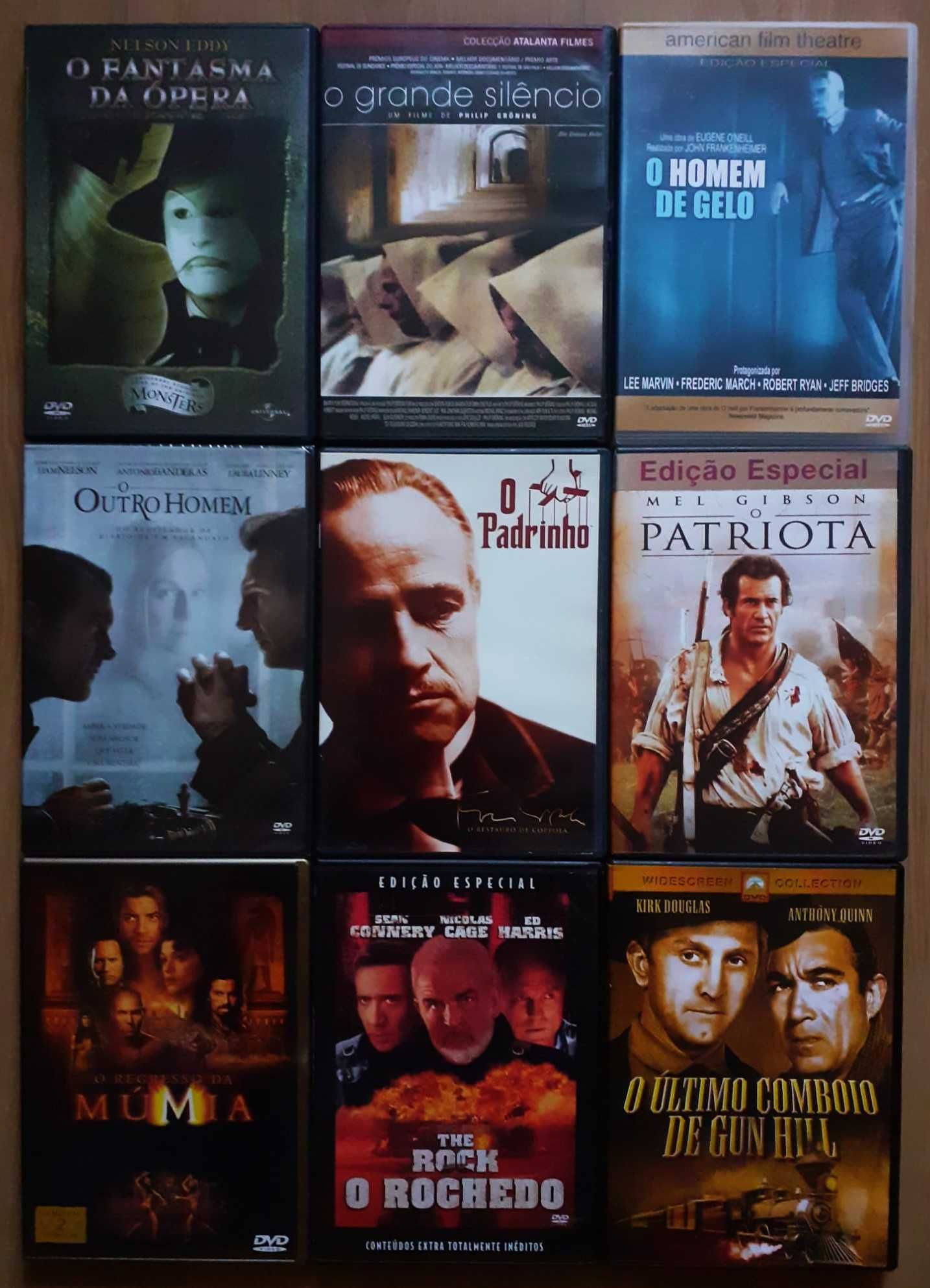 72 DVDs - Vários Géneros Cinematográficos - Raros - Muito Bom Estado