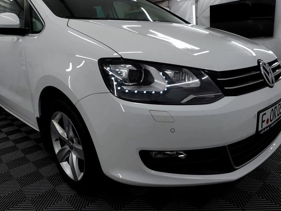 Volkswagen Sharan Zobacz jaki Biały Bogaty Comfortline 4Motion 7 osób Bardzo zadbany