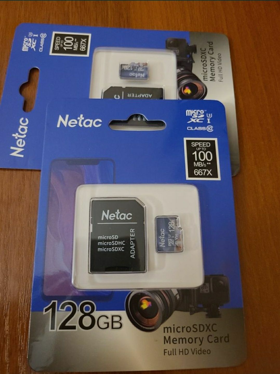 Dyski zewnętrzne. Karta pamięci MicroSDXC 128 GB i 64 GB Netac Class10
