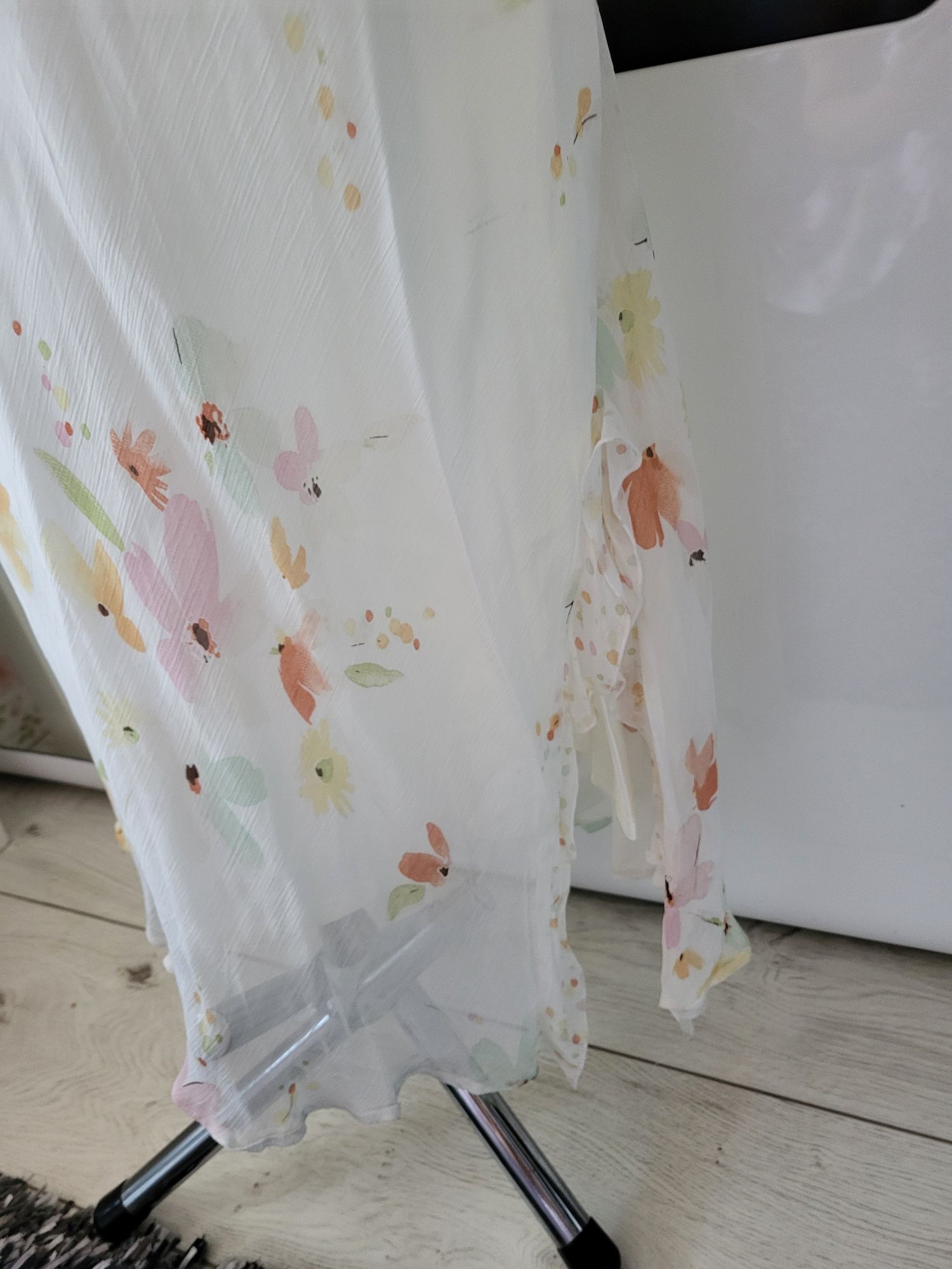 Elegancka letnia, sukienka maxi w kwiaty r.44- 46, Roman Oryginals