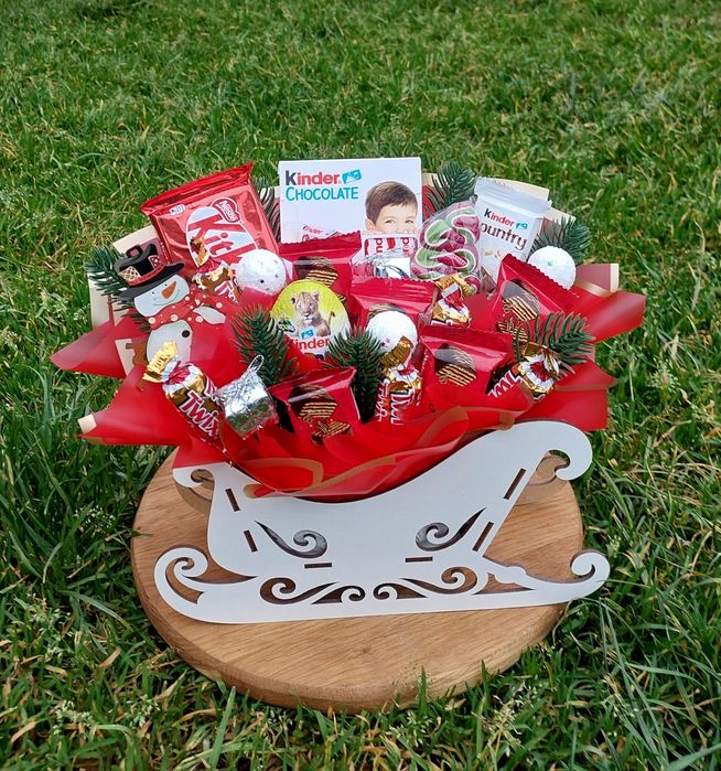 Дитячий подарунок,подарунок на Миколая,солодкі букети,новорічні