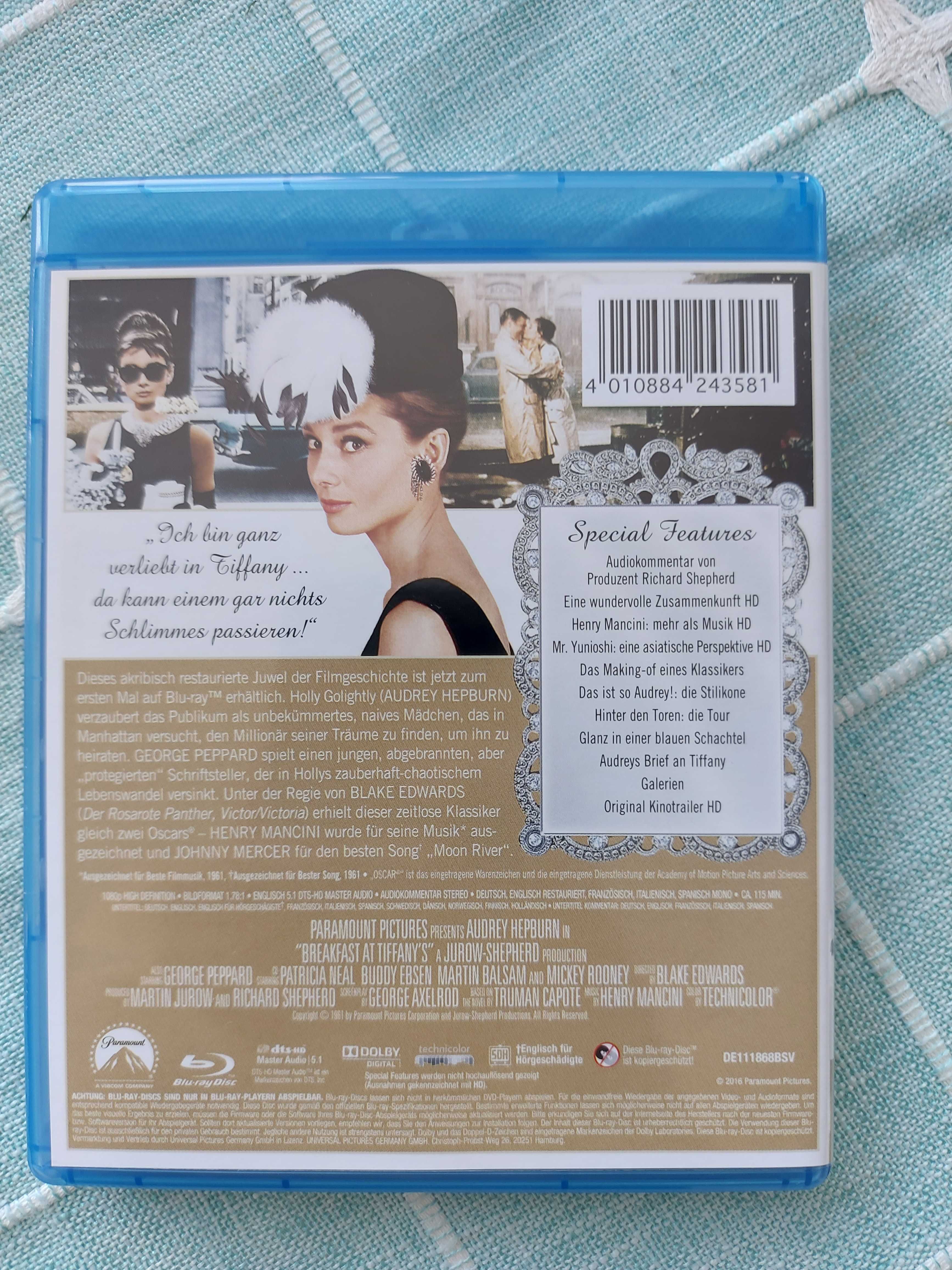 Śniadanie u TIFFANY'EGO blu ray