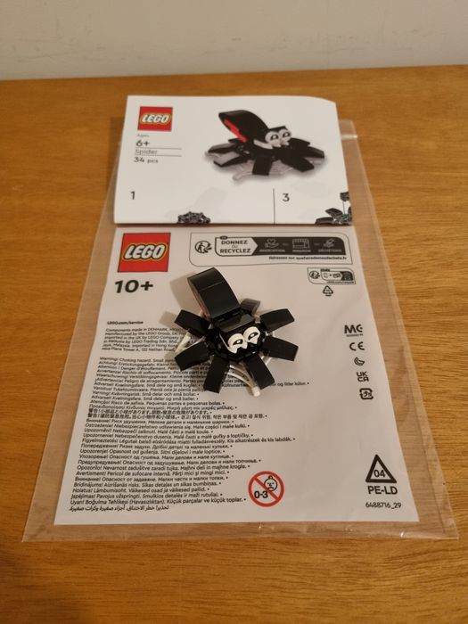 Lego Aranha com instruções de montagem
