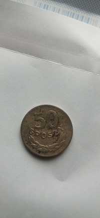 50 groszy z 1949 roku  bez znaku mennicy