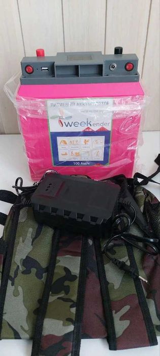 Літій-іонний акумулятор Weekender 12V100AH+заряд пристрій та чохол
