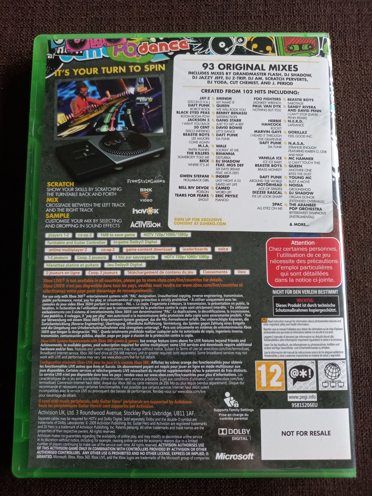 Gra DJ Hero Start the Party na xbox 360