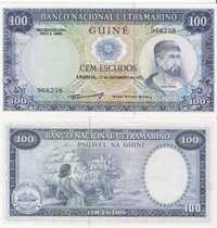 Nota 100 escudos Guiné Bissau (nova) - Nuno Tristão 1971