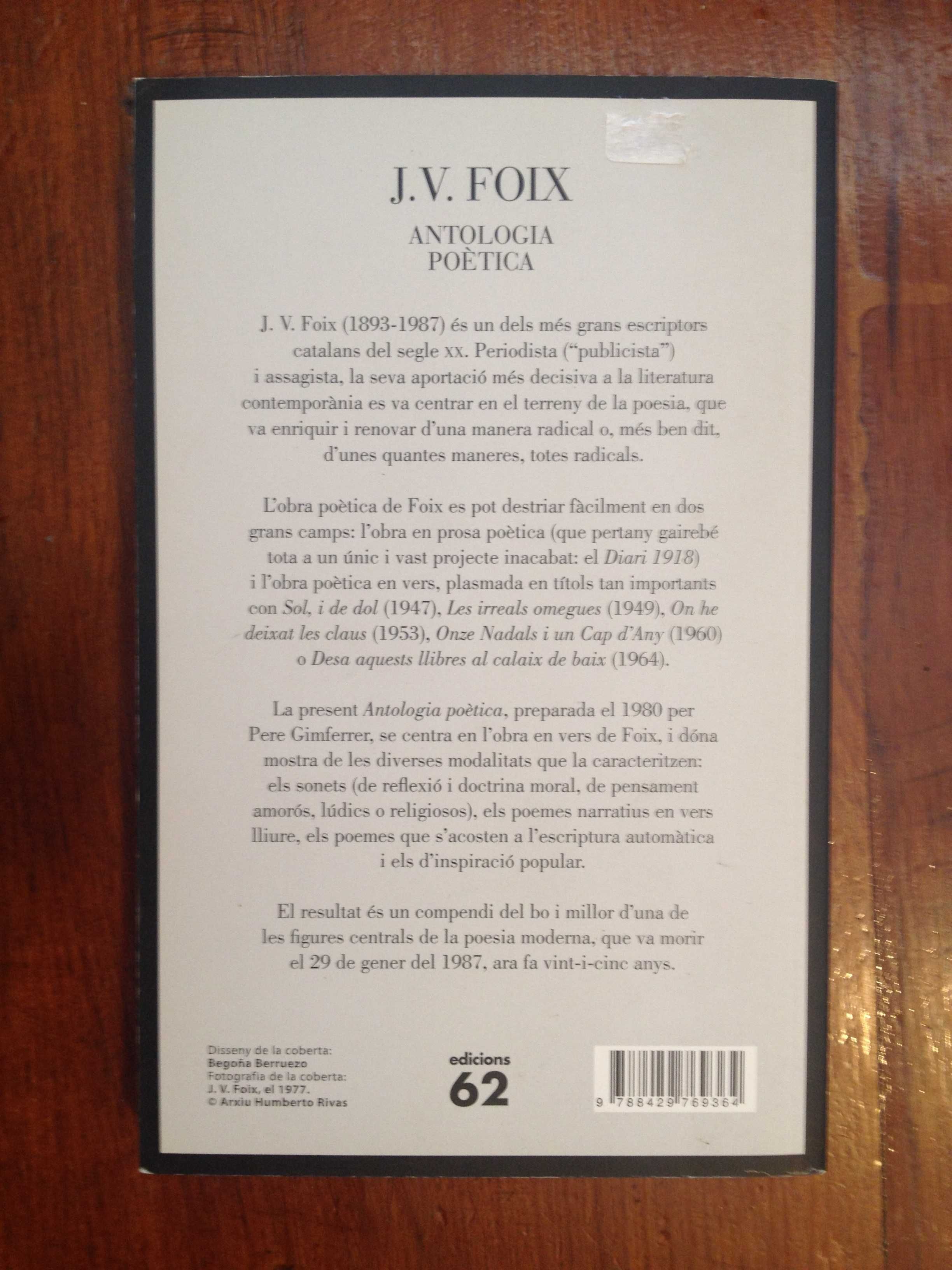 J. V. Foix - Antologia poètica