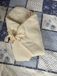 Rożek niemowlęcy marki premium, muślinowy z bąbelkami, Cotton&Sweets