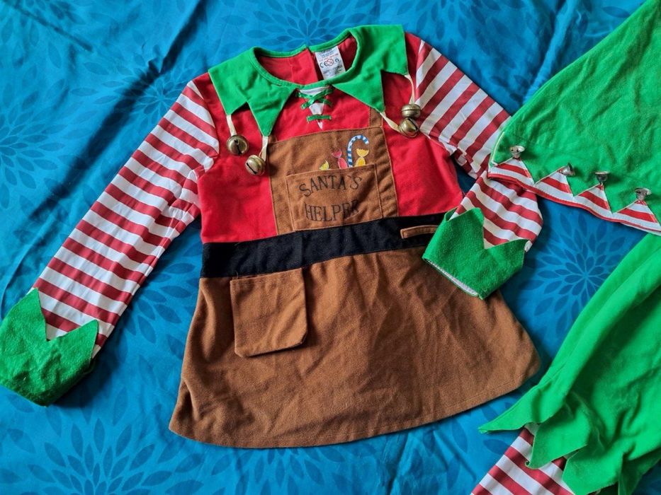 Карнавальний костюм Різдвяного Ельфа р.128