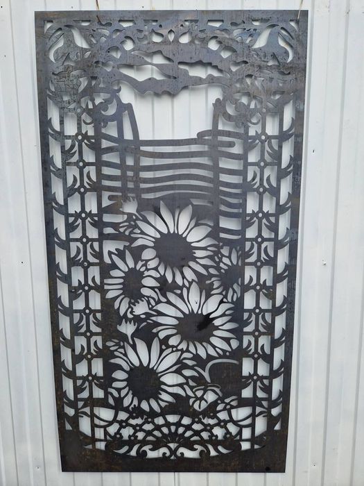 Лазерна різка металу Декоративні металеві вставки Ворота Паркан