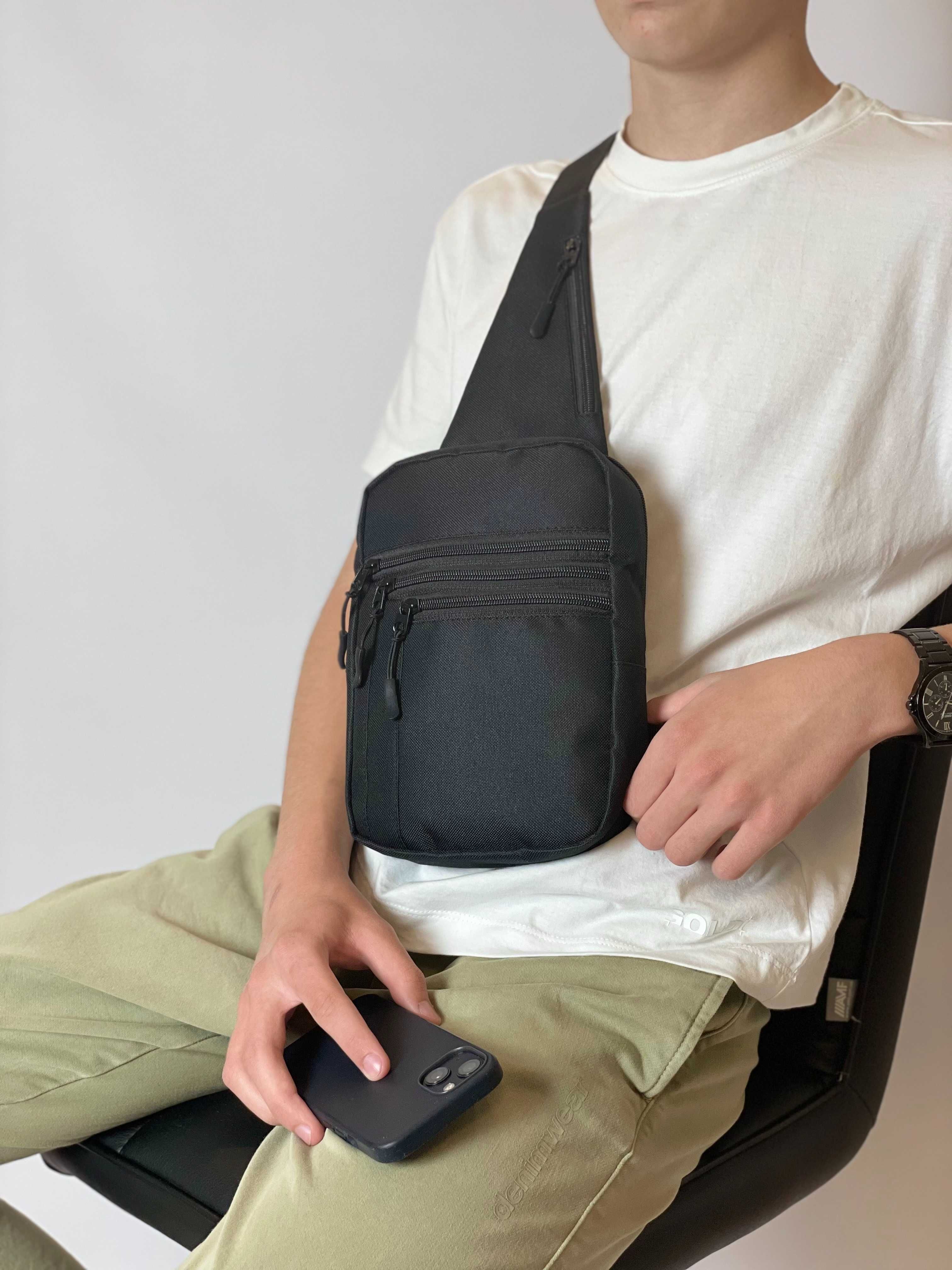Тактическая сумка слинг с кобурой | Мессенджер через плечо под оружие