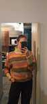 Sweter w paski kolorowy
