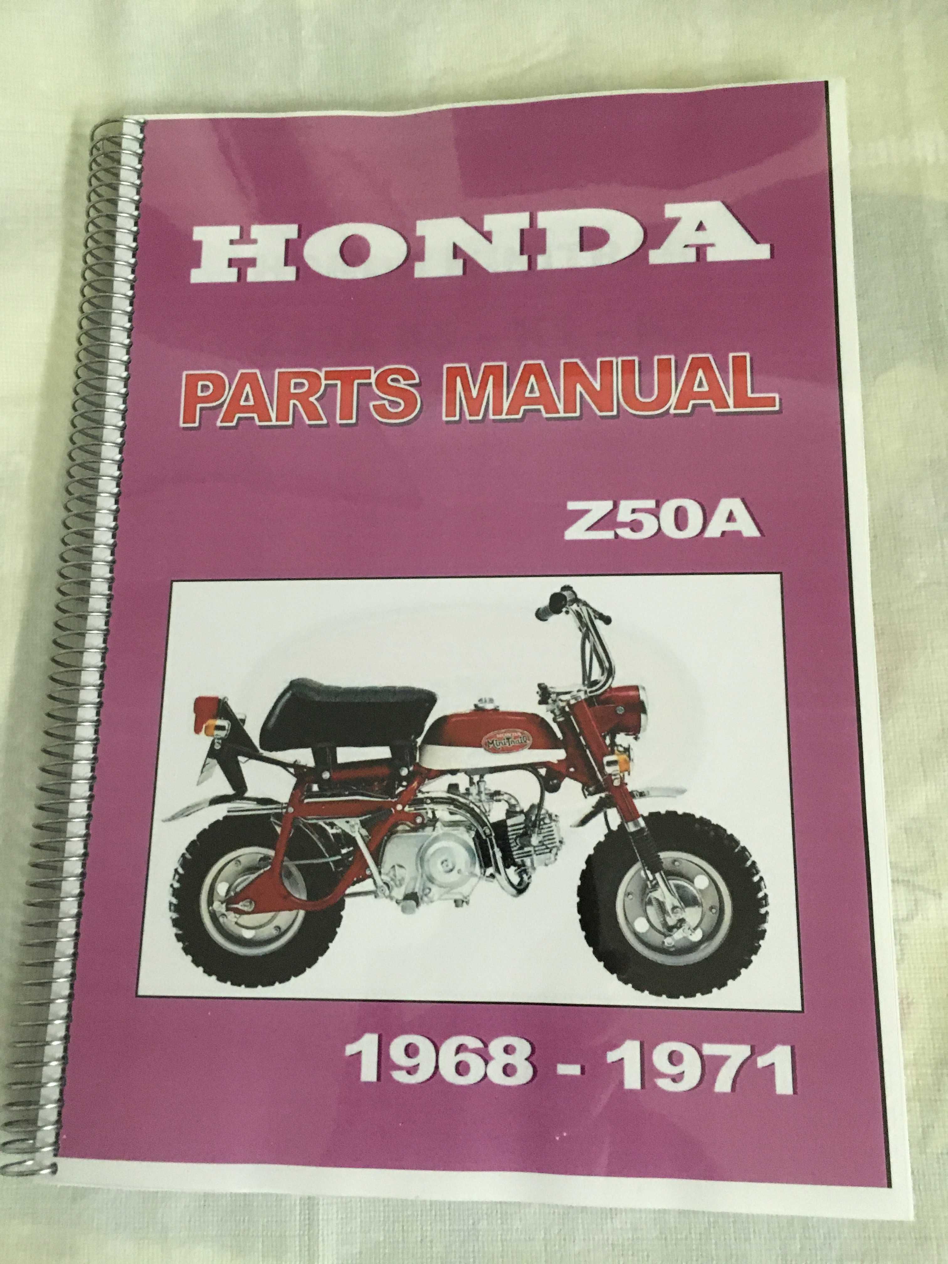 Honda Mini Trail Z50A Parts List (K0-K1-K2)