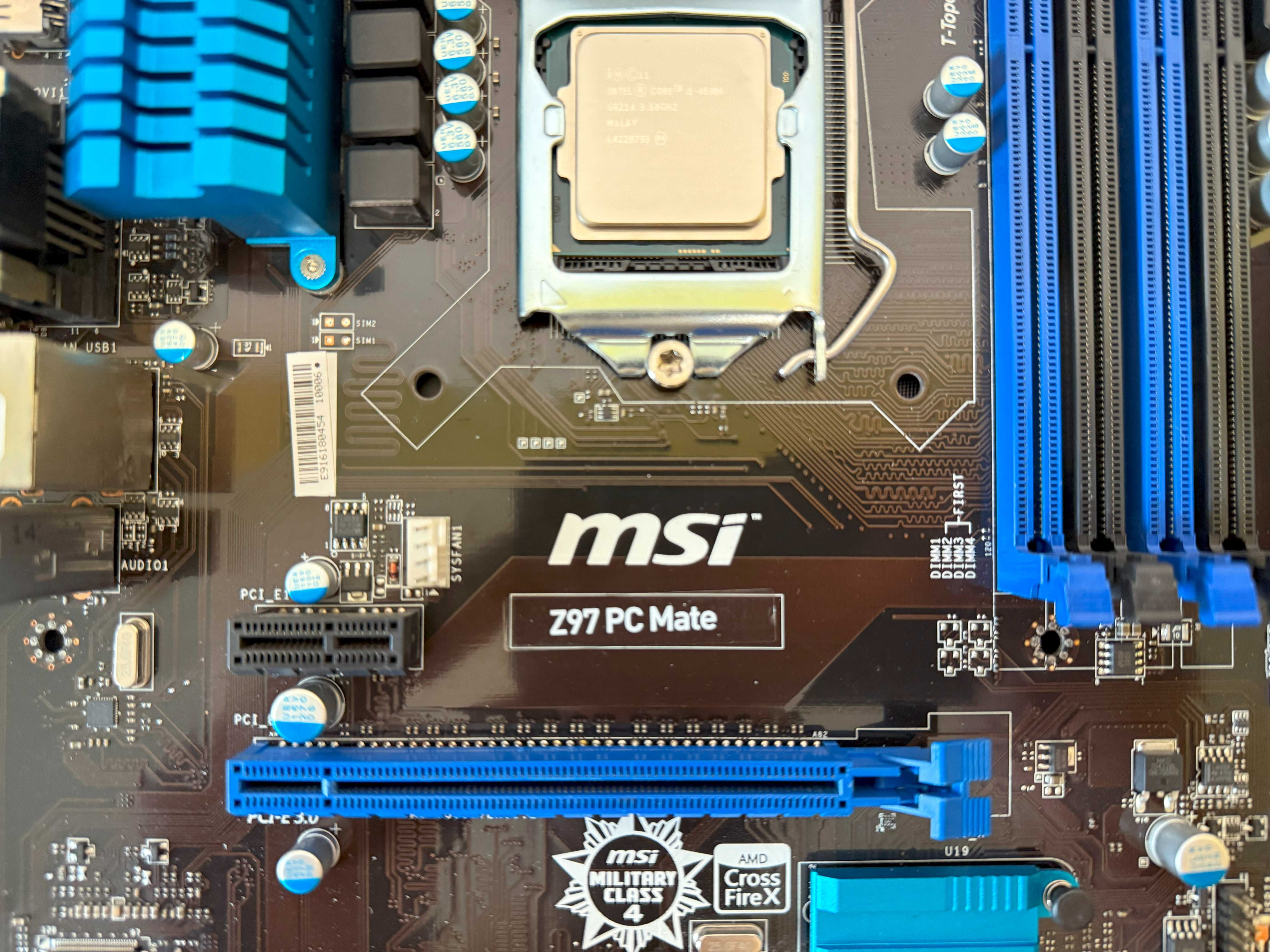 Продам комплект Intel Core i5-4690K та MSI Z97 PC Mate