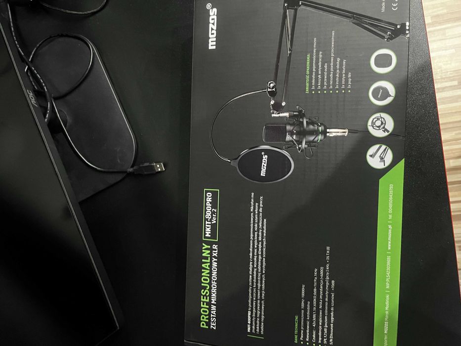 Zestaw mikrofonowy Mozos MKIT 800PRO ver.2 + wzmacniacz