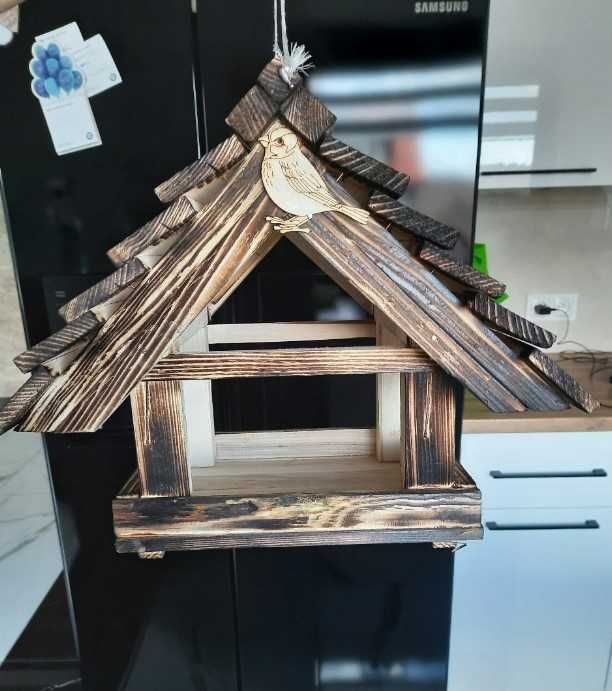 Karmnik dla ptaków budka dekoracja ogród taras dom