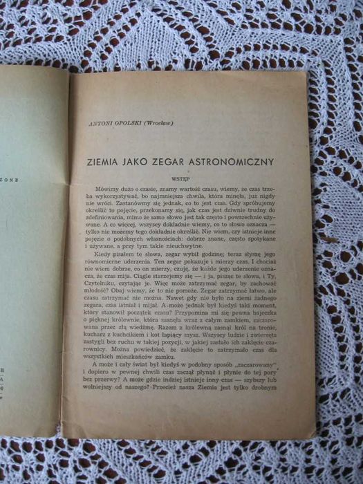 "Ziemia jako zegar astronomiczny" Antoni Opolski