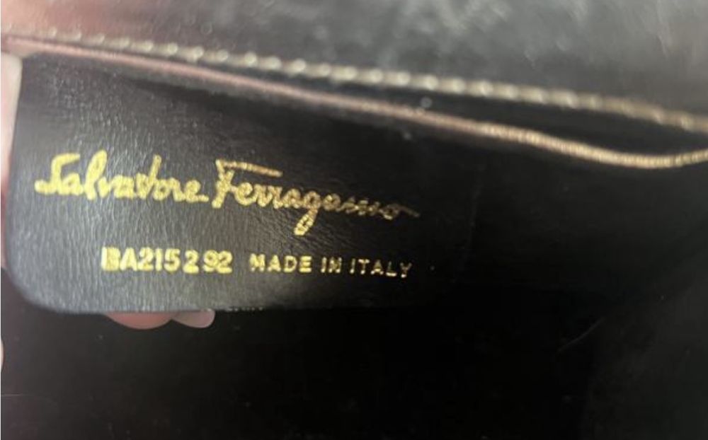 Salvatore Ferragamo crosbody mini exotic кожа