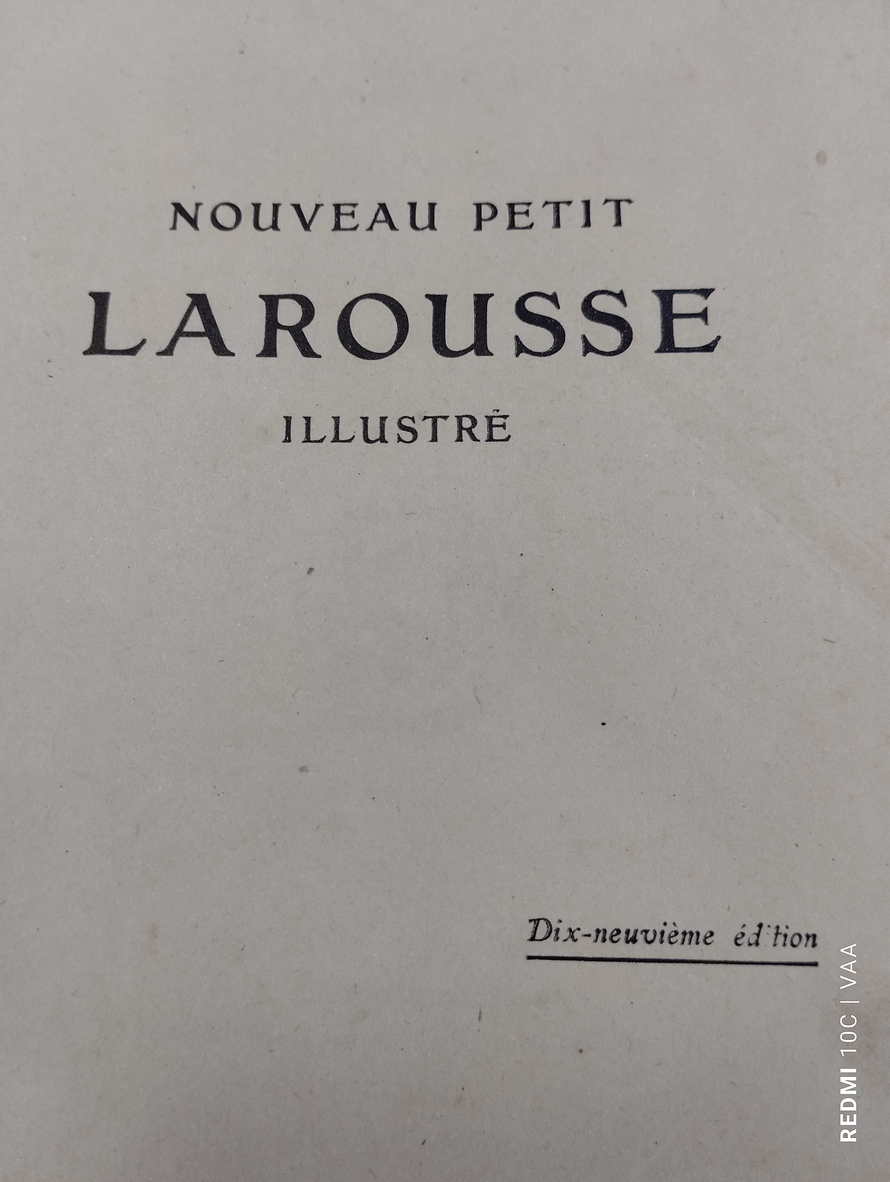 Dicionário Enciclopédico - Nouveau Petit Larousse Illustré - 1925