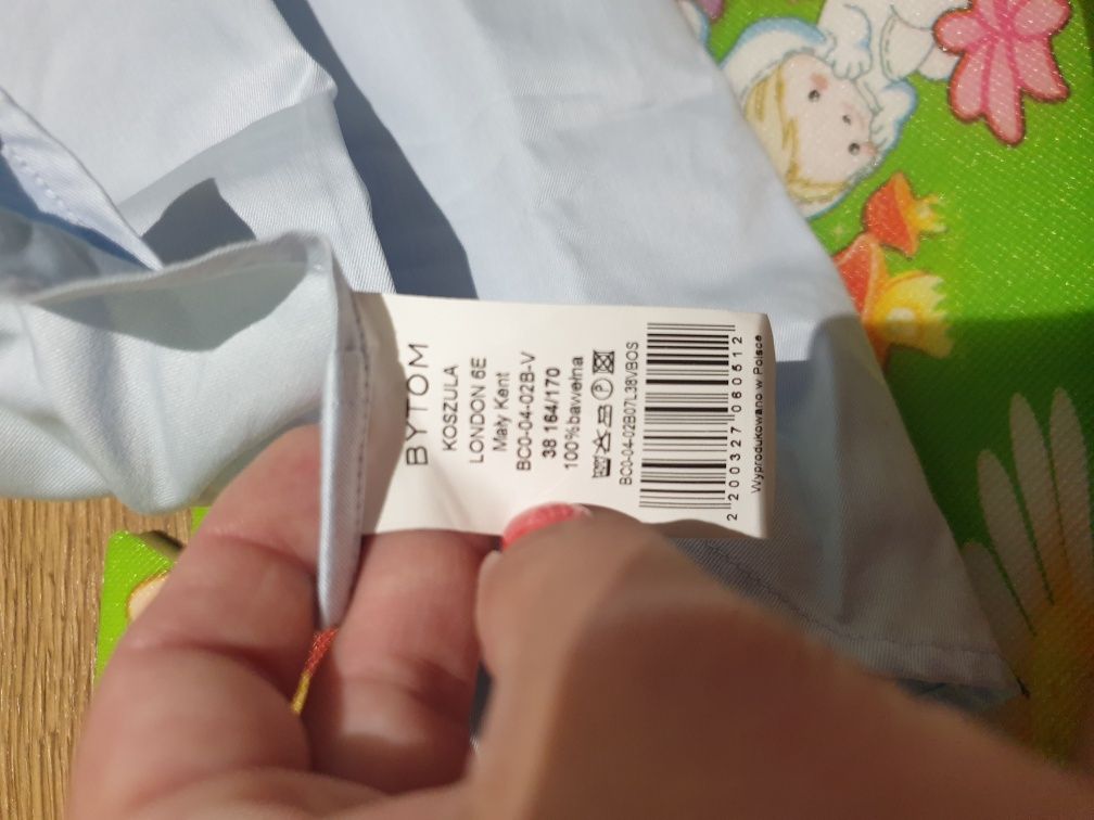 Błękitna koszula męska marki Bytom r.38